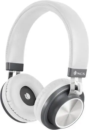 NGS Artica Patrol Wireless BT Stereo Headphones - White