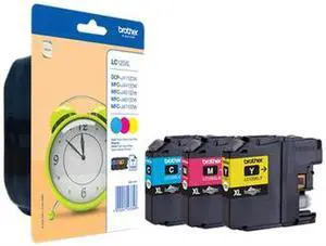 Brother LC-125XLRBWBP Cyan, Magenta, Yellow Ink Cartridge
