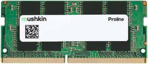 Mushkin 16GB Proline DDR4 PC4-2933 2933MHz Notebook Memory SODIMM 1Rx8 21-21-21-47 Model MPL4T293MF16G18