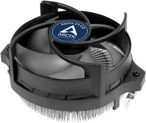 ARCTIC Alpine 23 CO - Compact AMD CPU cooler for AM5 and AM4, Thermal compound MX-2 pre-applied, for Continous Operation, Computer, PC - Black