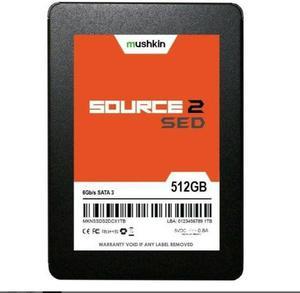 Mushkin Enhanced 512GB Source 2 SED 2.5" SATA III 7mm Solid State Drive Model MKNSSDSE512GB
