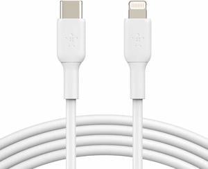 BELKIN CAA003bt1MWH White BOOST CHARGE USB-C Cable with Lightning Connector