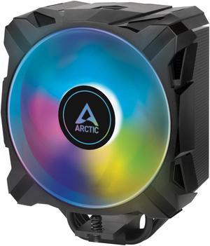 ARCTIC Freezer A35 A-RGB - Single Tower CPU Cooler with a A-RGB, AMD Specific, Pressure Optimized 120 mm P-Fan, 200-1700 RPM, 4 Heat Pipes, incl. MX-5 Thermal Paste - Black