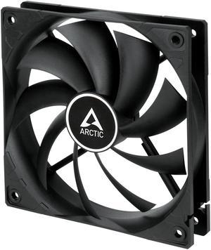 Arctic F12 12cm PWM PST Case Fan, Black, 9 Blades, Fluid Dynamic, 230-1350 RPM, 6 Year Warranty