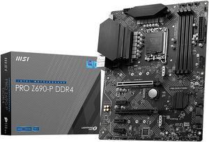MSI Pro Z690-P Intel Z690 LGA 1700 ATX DDR4-SDRAM Motherboard