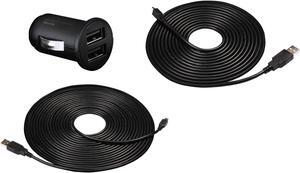 Transcend Dual USB Car Lighter Adapter and Cable Kit Model TS-DPL3