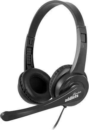 NGS USB 2.0 Type A Stereo Headset with Volume Control Black Model VOX505USB