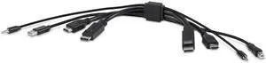 Belkin Secure KVM Combo Cable 10 FT video USB audio cable TAA Compliant Model F1DN2CC-HHPP10T