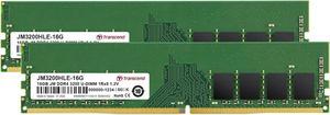 Transcend 32GB (2x16GB) JetRam PC4-25600 3200MHz DDR4 DIMM CL22 JM3200HLE-32GK