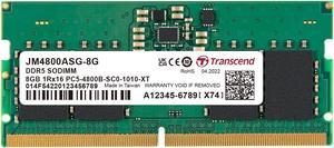 Transcend 8GB JetRam 4800MHz DDR5 SO-DIMM Laptop Memory Module CL40 1.1V -  JM4800ASG-8G