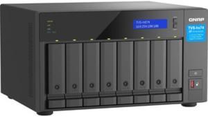 QNAP TVS-h874X-i9-64G SAN/NAS Storage System - 1 x Intel Core i9 i9-12900 Hexadeca-core (16 Core) - 8 x HDD Supported - 0 x HDD Installed - 8 x SSD Supported - 0 x SSD Installed - 64 GB RAM DDR4 SDRAM