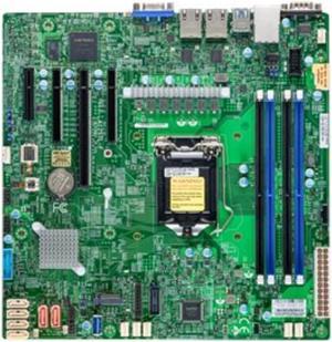 SUPERMICRO X12STL-F - Motherboard - micro ATX - LGA1200 Socket - C252 Chipset - USB 3.2 Gen 1 - 2 x Gigabit LAN - onboard graphics MBD-X12STL-F-B