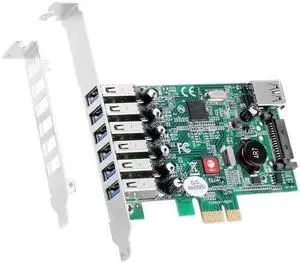 SIIG DP USB 3.0 7-Port PCIe I/E Modle JU-P70011-S1