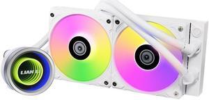 Lian Li Galahad II Trinity - Processor liquid cooling system - with controller - Radiator Size: 240 mm - (for: AM4, LGA1200, LGA1700, AM5, LGA115x Socket) - 120 mm GA2T24W US
 - white