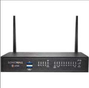 SonicWall TZ470W Network Security/Firewall Appliance - Intrusion Prevention - 8 Port - 1000Base-T - 2.5 Gigabit Ethernet - 448 MB/s Firewall Throughput - Wireless LAN IEEE 802.11ac - AES (192-bit), DE