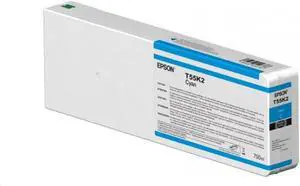 Epson ULTRACHROME HD CYAN INK 700ML Model T55K200