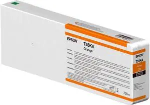 Epson ULTRACHROME HDX ORANGE INK 700ML Model T55KA00 Epson ULTRACHROME HDX ORANGE INK 700ML Model T55KA00