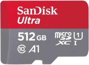 SanDisk 512GB Ultra Class 10/UHS-I (U1) microSDXC 150 MB/s Read 10 MB/s Write 1 Pack