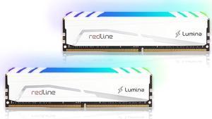 Mushkin 32GB (2X16GB) DDR5-5600 UDIMM PC5-5600 (5600MHz) 36-36-36-76 Redline Lumina White Model MLB5C560DDDF16GX2