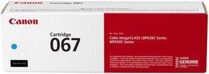 Canon 067 Cyan Standard Yield Toner Cartridge (5101C001) imageCLASS MF656Cdw, MF654Cdw, MF653Cdw, LBP633Cdw, LBP632Cdw