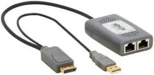 Tripp Lite DisplayPort over Cat6 Pigtail Receiver with Repeater, 4K 60 Hz, 4:4:4, Transceiver, HDCP 2.2, 230 ft. (70.1 m), TAA - video/audio extender - DisplayPort - TAA Compliant - B127U-110-PD
