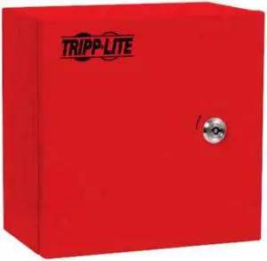 Tripp Lite SmartRack Outdoor Industrial Enclosure with Lock - NEMA 4, Surface Mount, Metal Construction, 10 x 10 x 6 in., Red - SRIN410106R