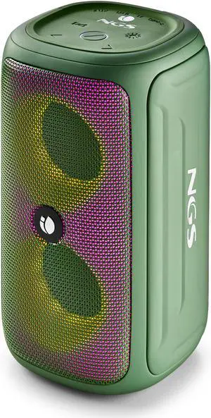 NGS Roller Beast 32W Wireless & Water-Resistant IPX5 BT Speaker, Green Model ROLLERBEASTGREEN