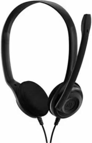 Sennheiser EPOS PC 3 Chat Headset - Stereo - Mini-phone (3.5mm) - Wired - 32 Ohm - 42 Hz - 17 kHz - On-ear - Binaural - Ear-cup - 6.56 ft Cable - Uni-directional, Noise Cancelling Microphone - Black