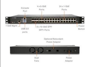 SonicWall NSa 3700 Network Security/Firewall Appliance - Intrusion Prevention - 24 Port - 1000Base-T, 10GBase-X - 10 Gigabit Ethernet - 704 MB/s Firewall Throughput - Model 03-SSC-1368