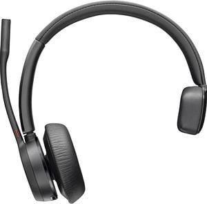 Hp Poly Headsets Poly Voyager 4310 USB-A Headset Siri, Google Assistant Mono USB Type A Wired/Wireless Bluetooth 298.6 ft Model 76U48AA