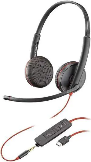 HP Poly Blackwire C3225 Stereo USB-C HS Model 80S04AA