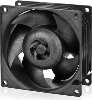 ARCTIC S8038-10K Fan 80x80x38 mm 500-10000 RPM PWM Regulated 4-pin Connector 12 V DC Black
