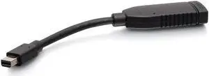 C2G Mini DisplayPort to HDMI Adapter Converter - 1 x Mini DisplayPort Digital Audio/Video Male - 1 x 19-pin HDMI Digital Video Female - 3840 x 2160 Supported - Gold-flash Contact - Black