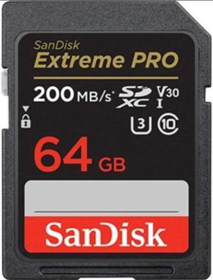 SanDisk Extreme PRO 64 GB Class 10/UHS-I (U3) V30 SDXC - SDSDXXU-064G-ANCIN