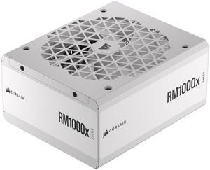 CORSAIR RMx Shift White Series, RM1000x Shift White, 1000 Watt, 80 PLUS GOLD, Fully Modular Power Supply