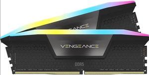 CORSAIR Vengeance RGB 32GB (2 x 16GB) 288-Pin PC RAM DDR5 5200 (PC5 41600) Desktop Memory Model CMH32GX5M2B5200C40