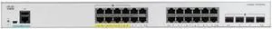 Cisco Catalyst C1200-24FP-4X Ethernet Switch, 24 Ports - Manageable - 10 Gigabit Ethernet - 10/100/1000Base-T, 10GBase-X - 3 Layer Supported