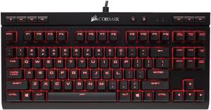 Corsair Gaming K63 Compact Mechanical Keyboard, Backlit Red LED, Cherry MX Red