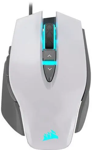 Corsair M65 RGB Elite - FPS Gaming Mouse - 18,000 DPI Optical Sensor - Adjustable DPI Sniper Button - Tunable Weights - White Corsair M65 RGB Elite - FPS Gaming Mouse - 18,000 DPI Optical Sensor - Adjustable DPI Sniper Button - Tunable Weights - White