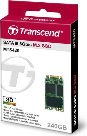 Transcend 240GB M.2 SATA III 6Gb/s SSD MTS420 3D TLC Flash 42mm Form Factor