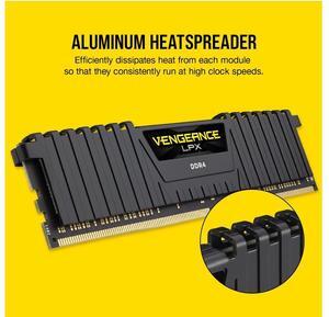 CORSAIR Vengeance LPX 16GB (2 x 8GB) 288-Pin PC RAM DDR4 2400 (PC4 19200) Desktop Memory Model CMK16GX4M2A2400C16