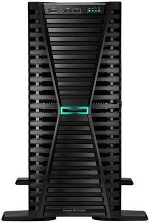 HPE ProLiant ML110 Gen11 4510 2.4GHz 12c 1P 32GBR 4LFF VROC 4TB HDD 2x500W RPS NA Server - P75329-005