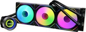 Lian Li Galahad II Trinity 360MM- AIO CPU Liquid Cooler Pre-Installed ARGB Daisy-chainable Radiator Fans or UNI Fan SL-INF Fans - for Intel® LGA 1700, 1200, 115X, AMD® AM5/AM4 Sockets