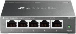 TP-Link Omada 5-Port Gigabit Desktop Switch PORT: 5 Gigabit RJ45 Ports SPEC: Desktop Steel Case FEATURE: Plug and Play - DS105G