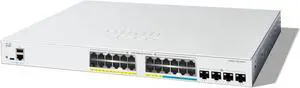 Cisco Catalyst 1300-24MGP-4X Managed Switch, 16 Port GE, 8 Port 2.5GE, PoE, 4x10GE SFP+, Limited Lifetime Protection Model  C1300-24MGP-4X