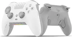 SCUF ENVISION PRO Wireless PC Gaming Controller - Five Remappable G-Keys - Remappable Back Paddles - Instant Triggers - iCUE Compatible - White