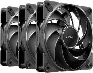 Antec Tranquil 120, 120mm x 25mm Case Fans, PWM Fans, 2000RPM, 59.23CFM, 2.46mmH2O, 4 Pin PWM Connector, 120mm Fan, Tranquil Series 3 Packs TQ 120_3PK