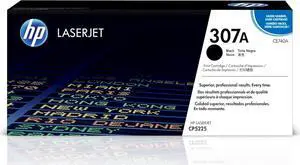 HP 307A Black Original LaserJet Toner Cartridge, CE740A