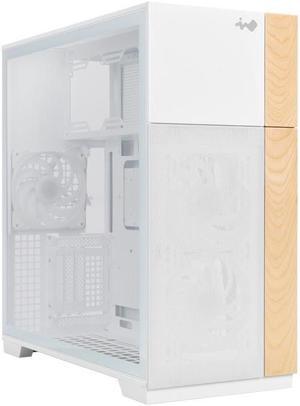 In-Win Case Full Tower Tempered Glass PCIE USB / HD Audio White E-ATX
