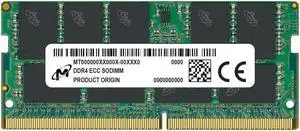 CRUCIAL 32 GB DDR4 ECC SODIMM 32GB 2RX8 3200 CL22 (16GBIT) - MTA18ASF4G72HZ-3G2F1R CRUCIAL 32 GB DDR4 ECC SODIMM 32GB 2RX8 3200 CL22 (16GBIT) - MTA18ASF4G72HZ-3G2F1R